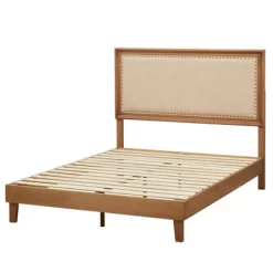 Queen Shaye Upholstered And Rustic Wood Bed - Buylateral 11 Queen Shaye Upholstered And Rustic Wood Bed - Buylateral -Living Room Furniture Store GUEST 92f9c400 945e 4344 b4ca 6fd81b57eda9