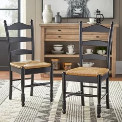 Set Of 2 Ladder Back Dining Chairs - Buylateral -Living Room Furniture Store GUEST 98822033 dbea 465f bf78 4e8a5aa79418