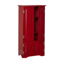 Tall Storage Cabinet Red - Buylateral -Living Room Furniture Store GUEST 9bcff1b5 1693 4f86 8f99 d4cf2a24a749