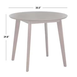 Buylateral Tania Mid Century Modern Round Dining Table Walnut: Mid-Century Modern, Beech Wood Legs, Seats 4 -Living Room Furniture Store GUEST 9c83f114 6f94 4bb0 b4eb 4a9ef9ea196e