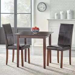3pc Newark Parson Dining Set Espresso - Buylateral