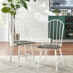 Set Of 2 Milo Windsor Metal With Wood Seat Dining Chairs - Buylateral -Living Room Furniture Store GUEST a4bd5ea5 995b 409f bb84 bf6ff2f20aa1