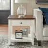 Charleston End Table Off White/Chestnut - Buylateral -Living Room Furniture Store GUEST a634353a 0f3b 4584 b84f 81bc02e79510