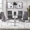 5pc Nora Round Pedestal Table Dining Set Gray/White - Buylateral -Living Room Furniture Store GUEST aa15a9d4 e89d 45c9 a57d bde07ca8a6db