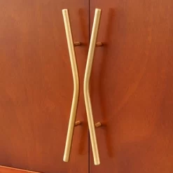 Dennes Mid-Century Modern Wire Accent Storage Cabinet Walnut - Buylateral -Living Room Furniture Store GUEST aabaa43b 641e 4024 85f7 2a9229fef293