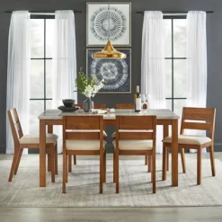 63" Edina Dining Table Walnut - Buylateral -Living Room Furniture Store GUEST ad989492 dfcc 4755 a72b eb753d23587b