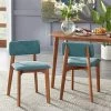 Set Of 2 Nettie Mid-Century Modern Upholstered Dining Chairs Walnut/Teal - Buylateral 1 Set Of 2 Nettie Mid-Century Modern Upholstered Dining Chairs Walnut/Teal - Buylateral -Living Room Furniture Store GUEST add80759 4d29 4442 a0a3 fc0dfea15d3c