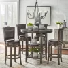 42" 5pc Adam Round Pub Dining Set Brown - Buylateral -Living Room Furniture Store GUEST afd79125 1543 43ba 91cb 8fc38333f3b6 2