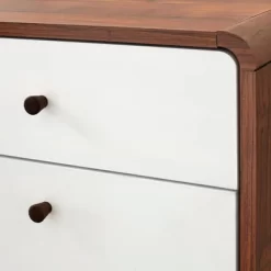 Cassie 2 Drawer File Cabinet White/Walnut - Buylateral -Living Room Furniture Store GUEST afef1f9a 0769 4b95 9679 ec63048ae7f5