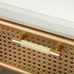 Lati Rattan Drawer End Table White/Natural - Buylateral -Living Room Furniture Store GUEST b43e9d26 4933 4485 bbca cbf248bd0361