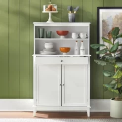 Farmhouse Buffet And Hutch White - Buylateral -Living Room Furniture Store GUEST b52e0238 ae99 4025 a12b da18ff30b173