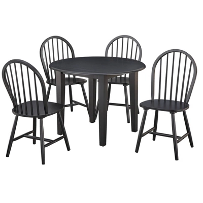 5pc Chadwick Drop Leaf Dining Set With 4 Windsor Chairs - Buylateral 10 5pc Chadwick Drop Leaf Dining Set With 4 Windsor Chairs - Buylateral - Image 8