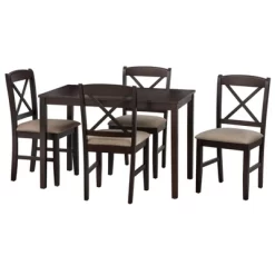 5pc Mason Rectangular Crossback Dining Set - Buylateral -Living Room Furniture Store GUEST bcb6fdcd 3300 489a 89c3 b1c257dd66d9