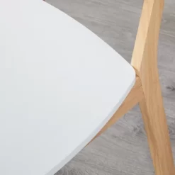 5pc Perla Dining Set White/Natural - Buylateral -Living Room Furniture Store GUEST c0fbb81b 8ecb 4459 90d5 23755adaea76