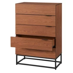Noble 5 Drawers Chest Walnut - Buylateral -Living Room Furniture Store GUEST c25e77e5 50c1 4f91 86e4 b1d286767dc8