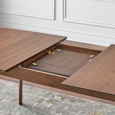 7pc Wave Rectangular Dining Set Walnut/Blue - Buylateral 12 7pc Wave Rectangular Dining Set Walnut/Blue - Buylateral - Image 10