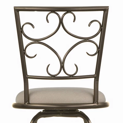 Set Of 3 Claremont Adjustable Height Swivel Barstools Black - Buylateral 4 Set Of 3 Claremont Adjustable Height Swivel Barstools Black - Buylateral - Image 2