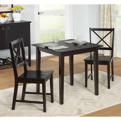 Set Of 2 Virgina Cross Back Chair Black - Buylateral 4 Set Of 2 Virgina Cross Back Chair Black - Buylateral - Image 2