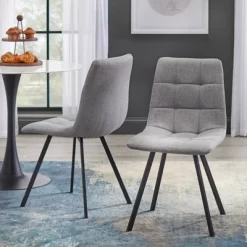 36" 5Pc Rho Round Dining Set Gray - Buylateral -Living Room Furniture Store GUEST cee00fc5 4ba0 4c29 9ed0 9ba398e8e3a1