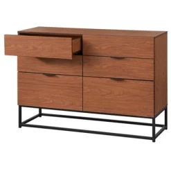 Noble 6 Drawers Dresser Walnut - Buylateral -Living Room Furniture Store GUEST d59be6dc 2855 4066 9520 ae1c5f485e77