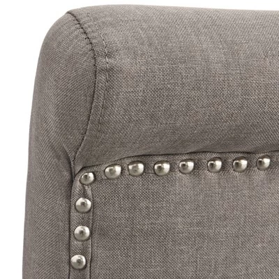 Set Of 2 Adeline Nailhead Parsons Dining Chair Gray - Buylateral: Upholstered, Rubberwood Legs, 250lb Capacity 5 Set Of 2 Adeline Nailhead Parsons Dining Chair Gray - Buylateral: Upholstered, Rubberwood Legs, 250lb Capacity - Image 3
