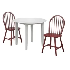 3pc Chadwick Drop Leaf Dining Set With 2 Windsor Chairs - Buylateral -Living Room Furniture Store GUEST dba4140e d45a 464c b6a8 93a83dbc00c4