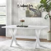6pc Sumner Dining Set With Bench White - Buylateral -Living Room Furniture Store GUEST e137c7d6 f71f 4a80 a0e8 b48b2673329f
