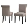 Set Of 2 Adeline Nailhead Parsons Dining Chair Gray - Buylateral: Upholstered, Rubberwood Legs, 250lb Capacity -Living Room Furniture Store GUEST e2a5fc5d 43bd 4b59 b7cd cc42fb041cc4