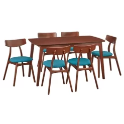 7pc Archer Rectangular Dining Set - Buylateral -Living Room Furniture Store GUEST e40efa72 7e72 4ce2 be44 e32941170fa5
