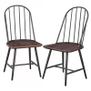 Set Of 2 Milo Windsor Metal With Wood Seat Dining Chairs - Buylateral -Living Room Furniture Store GUEST e4f11191 b632 4953 ab43 b4aece4a0d04 1