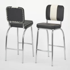 Set Of 2 30" Raleigh Retro Counter Height Barstools - Buylateral -Living Room Furniture Store GUEST e6b622f5 f5bf 402a 9ab4 7cb8ed9b1c6b