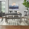 6pc Burntwood Dining Set With Bench - Buylateral -Living Room Furniture Store GUEST e720d43a bd33 43fc 9d31 a68e48957e1c
