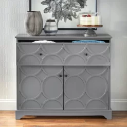 Dawson Circle Front Buffet Cabinet Charcoal Gray - Buylateral -Living Room Furniture Store GUEST e79ae17d afd5 4dcc af64 bf941c3a96c3