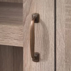 71" Glasbern Tall Farmhouse Barn Door Bookcase Weathered Gray - Buylateral -Living Room Furniture Store GUEST e9aa96de 6b19 4165 8e65 a81cde6081cd