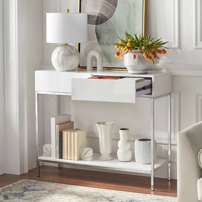 Lewis Modern Sofa Table White - Buylateral 4 Lewis Modern Sofa Table White - Buylateral - Image 2