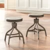 Set Of 2 Adjustable Height Stools With Nailhead Pewter Silver - Buylateral 1 Set Of 2 Adjustable Height Stools With Nailhead Pewter Silver - Buylateral -Living Room Furniture Store GUEST ecdc887d a410 452c acee 221f5ab577ff