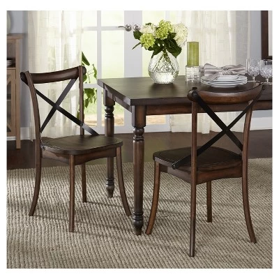 Set Of 2 Constance Cross Back Dining Chairs - Buylateral 3 Set Of 2 Constance Cross Back Dining Chairs - Buylateral