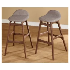 Set Of 2 30" Mid-Century Modern Barstools - Buylateral -Living Room Furniture Store GUEST ed9f0681 d832 4a48 a8c1 2802ee1e7eb4