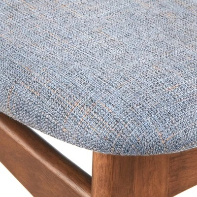 5pc Wave Rectangular Dining Set Walnut/Blue - Buylateral 15 5pc Wave Rectangular Dining Set Walnut/Blue - Buylateral - Image 13