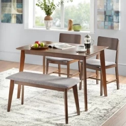 4pc Celeste Dining Set With Bench - Buylateral