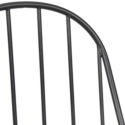 7pc Milo Rectangular Wood With Metal Fram Dining Set Black/Espresso Brown - Buylateral 11 7pc Milo Rectangular Wood With Metal Fram Dining Set Black/Espresso Brown - Buylateral - Image 9