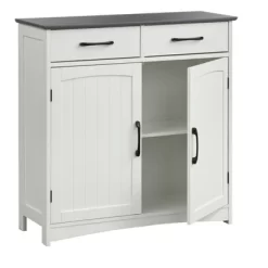 Dalton 2 Door Buffet Cabinet White/Charcoal Gray - Buylateral -Living Room Furniture Store GUEST feeb1277 d93e 4338 bec5 d8ac1d2e4765